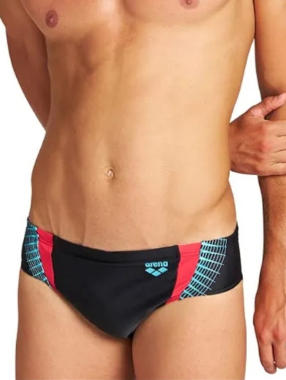 Arena Swim Mens Threefold Brief Black Anguria 34